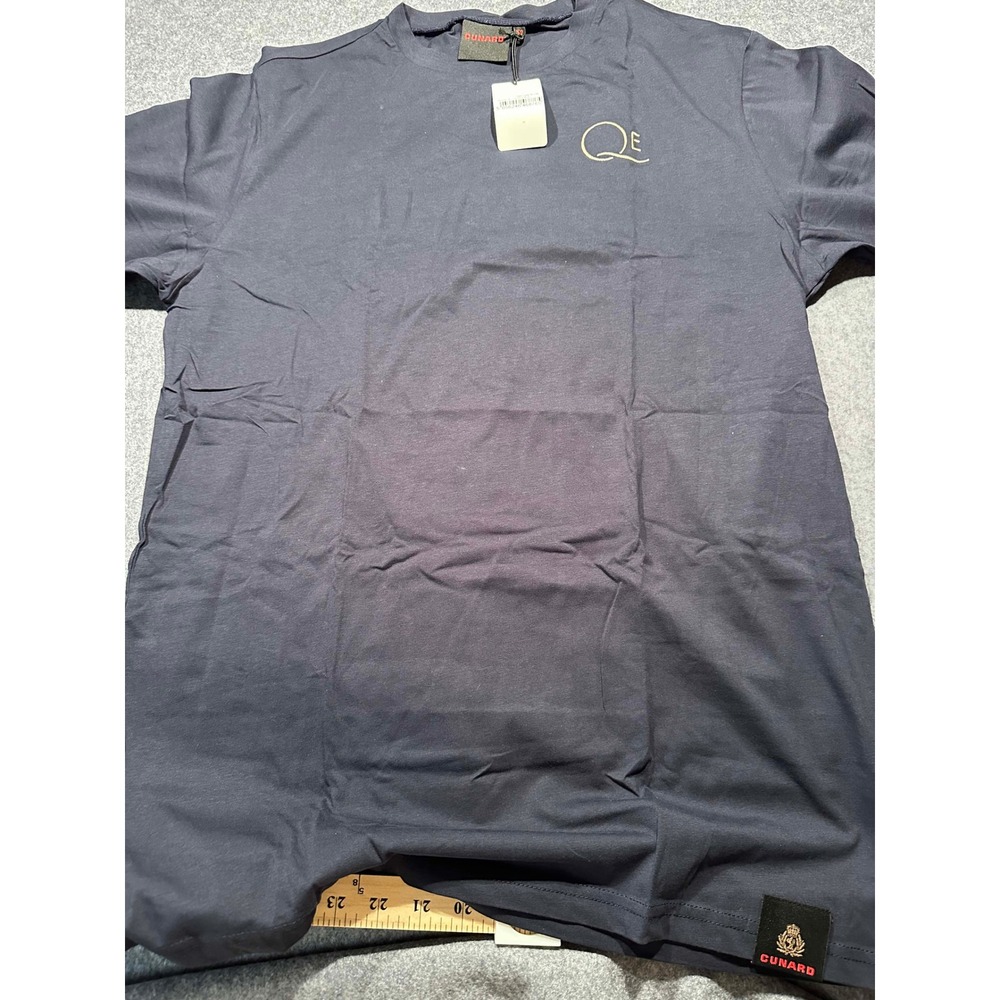 Cunard Queen Elizabeth Alaska Bear T-Shirt Mens XXL Navy Blue HBL3539 QE Cruise